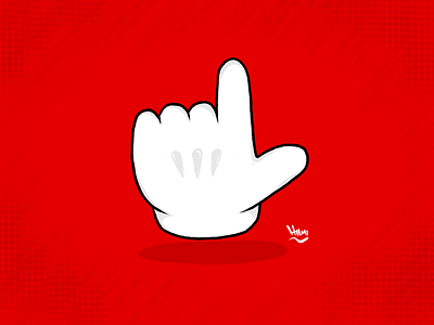 Mario’s Hand character hand illustration mario bros procreate red