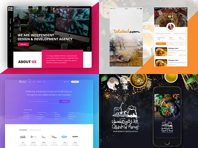 2018 agency android application arabic design ecommerce illustration logo mobile ui vector web