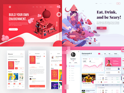 2018!! 2018 design header hero illustration ui web