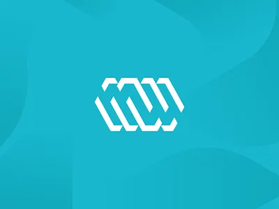 MW Negative Space creative initials logo a day logo design mw negative space simple design unique design