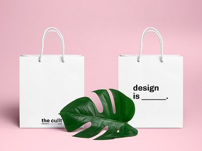 The Cullt - rebrand bag branding design logo mockup packaging design