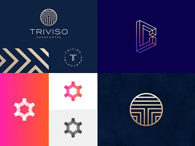 Top 4 // 2018 3d abstract brand branding business design geometric icon identity letter logo mark monogram print symbol type typography vector
