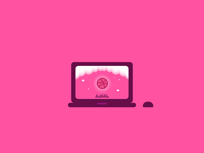 MB>>>Drib apple art art book daily dailychallenge desain design dribbble flat graphic design icon illustration illustrator laptop mac icon macbook pink setup vector work