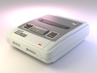 Super NES model SNS-101 (FRG) - Hardsurface blender blender3d hard surface hardsurface nintendo super famicom super nes super nintendo