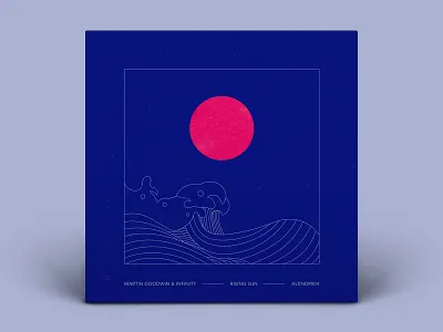 Rising Sun artwork illustration music sun waves