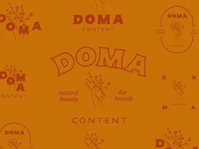 Doma branding design illustration lettering