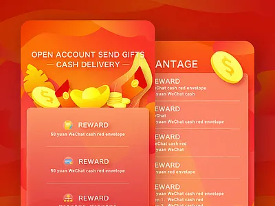 AWARDS 1 account envelope festival gift gold illustrations poster red the new year