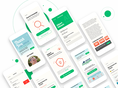 iOS native app for VoterCircle interaction design ios app product design ui ux