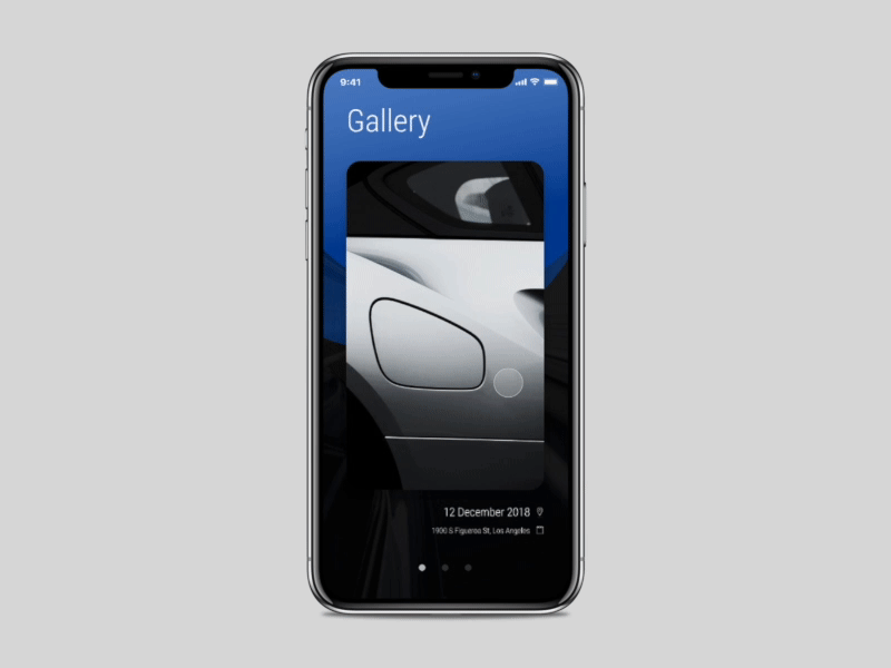 Gallery. Animation test animation app ui ux web