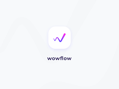 wowflow - logo app branding app icon appicons branding logo