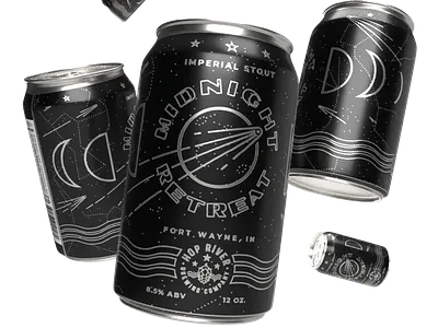 Midnight Retreat beer booze brewery can comet space