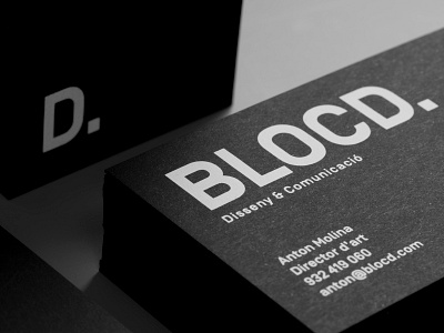 Blocd identity branding business card identity logo logotype print silkscreen