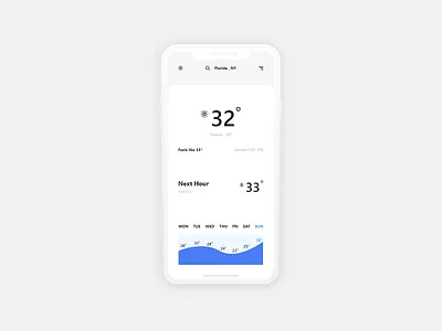 Weather App design ui