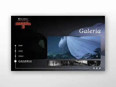 How to Train Your Dragon 3 - UI/UX Concept - Gallery animation design dragon toothless ui ux web