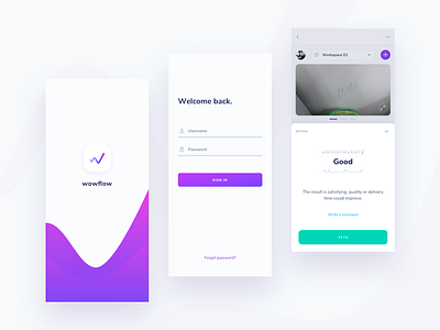 wowflow - management tool -- 02 app branding appdesign design ui ux