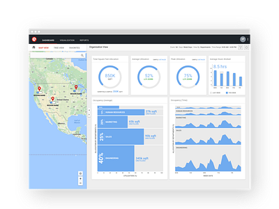 Enlighted - Sensor and analytics platform cloud user experience visual design
