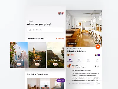 (2018) A New Way of Traveling airbnb app city coworking destination feed guide holiday map nearby nomad recommend review trail travel trip tripadvisor ui ux vacation
