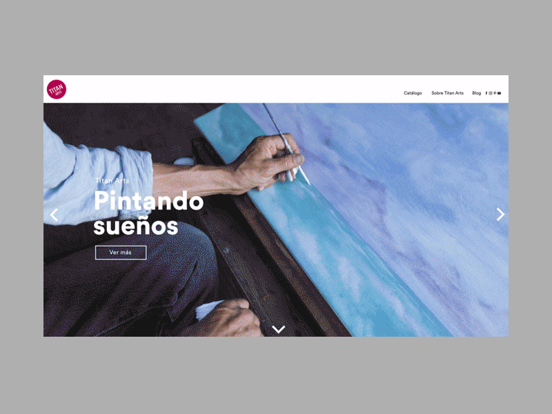 Painting web — Design proposal concept shop design ui ui ux ux web design website