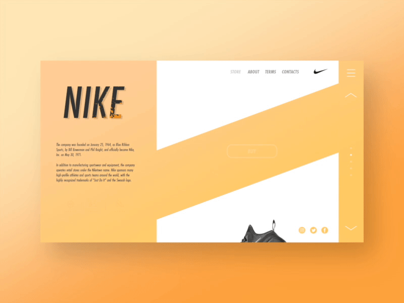 Nike concept animation animation ui ux web website