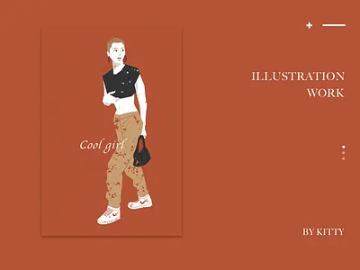 Cool Girl illustration 插图
