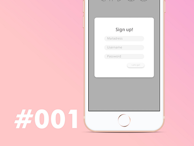 #001 dailyui 001