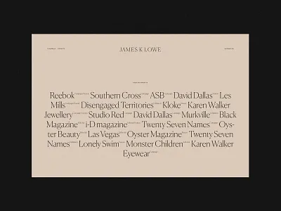 JLK 2019 Website art direction branding design layout logo minimal serif type typography website