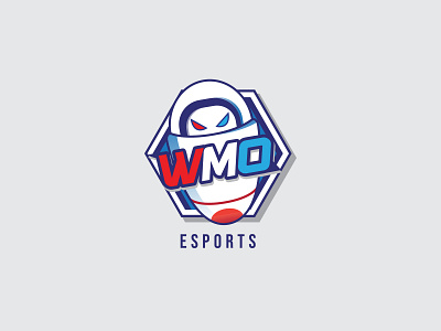 WMO Esport Logo branding design graphic illustration indonesia logo typography vector