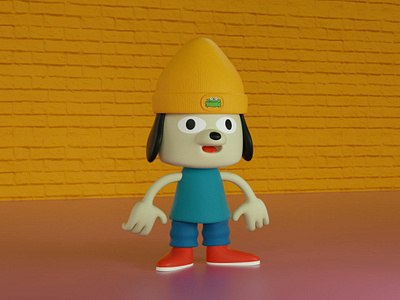 Parappa the Rapper 3d 3d art fanart parappa sony videogame