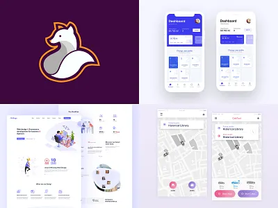 2018 app character flat layout website