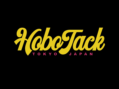 Hobo Jack Script badge branding design hobo illustration tokyo typography word mark