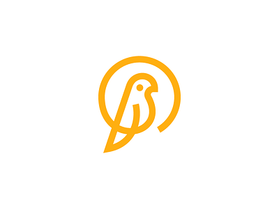 Canary animal bird branding canary contrast8 elegant freehand identity monoline oneline oneliner parrot single line swings wings