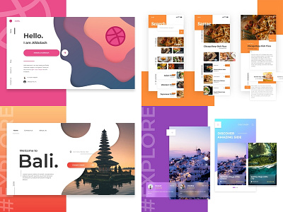 Top 4 Shots from 2018 adobe xd app design interface mobile ui ux web