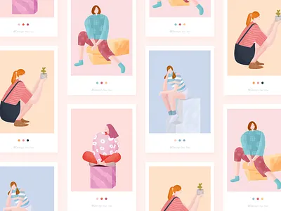 body language design illustration ui ux 插图 插画 设计