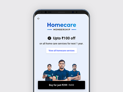 UrbanClap Homecare Membership branding clean design dribbble illustration interaction ios logo typography ui urbanclap ux visual