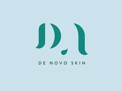 De Novo Skin Logo beauty branding fluidity logo skincare water