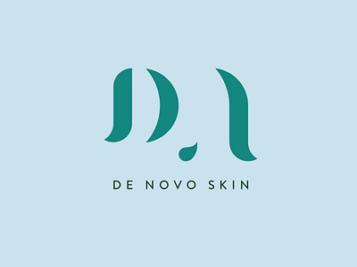De Novo Skin Logo beauty branding fluidity logo skincare water