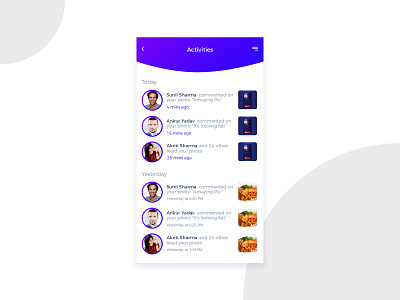 Activity Feed #dailyui challenge 47 app design daily ui graphic design ui uiux ux