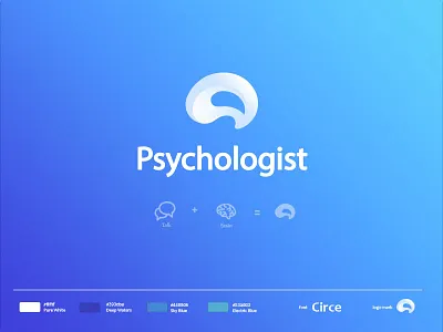 Psychologist Logo Design brain logo design concept logo logo design mental health psychologist psychology vector