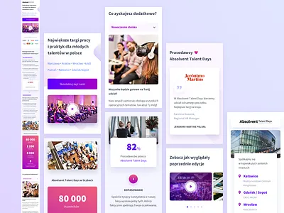 Absolvent Talent Days B2B - Responsive app clean landing landing page mobile responsive rwd ui ux web website