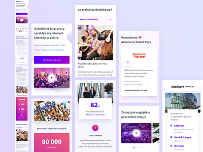 Absolvent Talent Days B2B - Responsive app clean landing landing page mobile responsive rwd ui ux web website