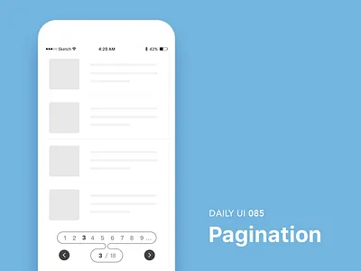 #085-Pagination 85 dailui daily daily 100 daily 100 challenge daily challange dailyui day85 pagination ui 100 ui100 ui100days