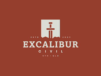 Excalibur Civil brand branding civil construction designinspiration dig excalibur excavation excavator graphic design icon identity illustration lockup logo logo design logomark mark modern symbol
