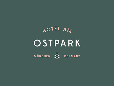 Hotel am Ostpark brand branding clean design identity illustration illustrator lettering logo minimal type typography