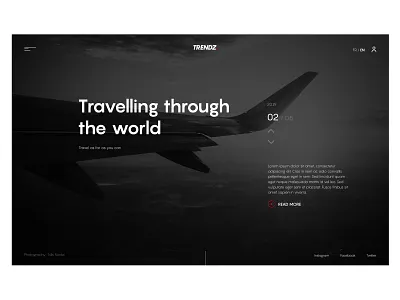 Travelling branding concept concept art contrast design identity landing landing page photo photo book travel ui ui ux ui ux design urban visual