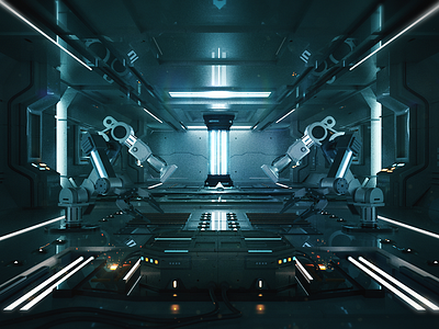 Sci-fi Laboratory after effect c4d c4dart compositing design laboratory scifi scifiart