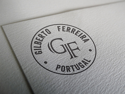 Logo of Gilberto Ferreira Portugal knife maker Blacksmith blacksmith branding communication design graphic icon knife knifes logo maker making mockup paper typography