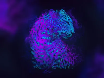 Blue pantera abstract blue pantera photoshop