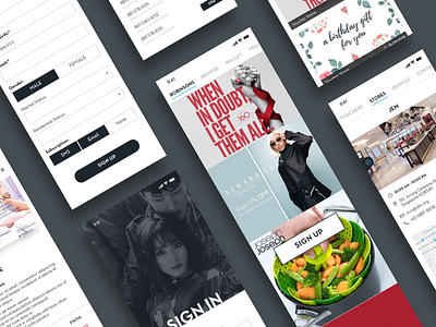 Simple IOS App Design custom e commerce app ios app design loyalty ui ux