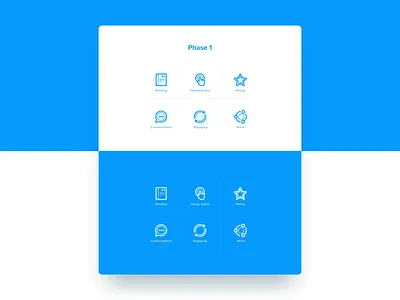Icon Design blue blue and white grid icon icon grid icons illistration line line icons ui