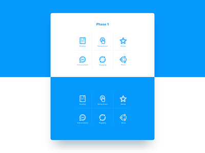 Icon Design blue blue and white grid icon icon grid icons illistration line line icons ui